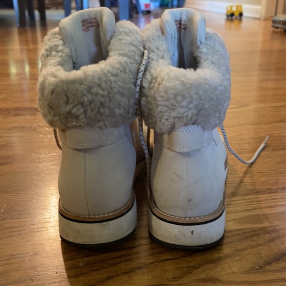 Cole Halan Wedge Hiker Boots - White - 8.5 - Picture 8 of 9